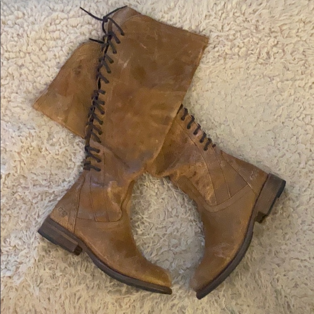 BedStu women’s knee high distressed boots